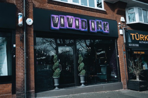 Vivid Ink Sutton Coldfield studio exterior